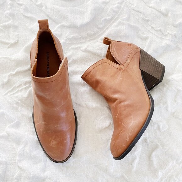 Lucky Brand Branndi Heeled Bootie Size 7 New $129 - Picture 3 of 8